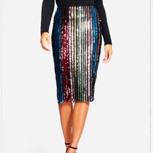 Multicolor Sequin Skirt